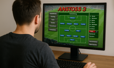 Anstoss 3 war und ist ein beliebter Fußball-Manager. Bild: Sora/KI