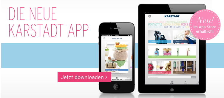 Shopping-Tipp: Karstadt jetzt mit eigener App fürs iPhone und iPad