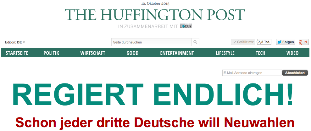 Die HuffPost Deutschland ist online!