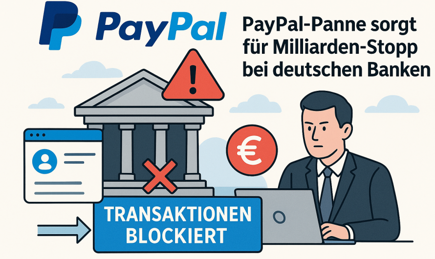 PayPal-Panne sorgt für Milliarden-Stopp bei deutschen Banken