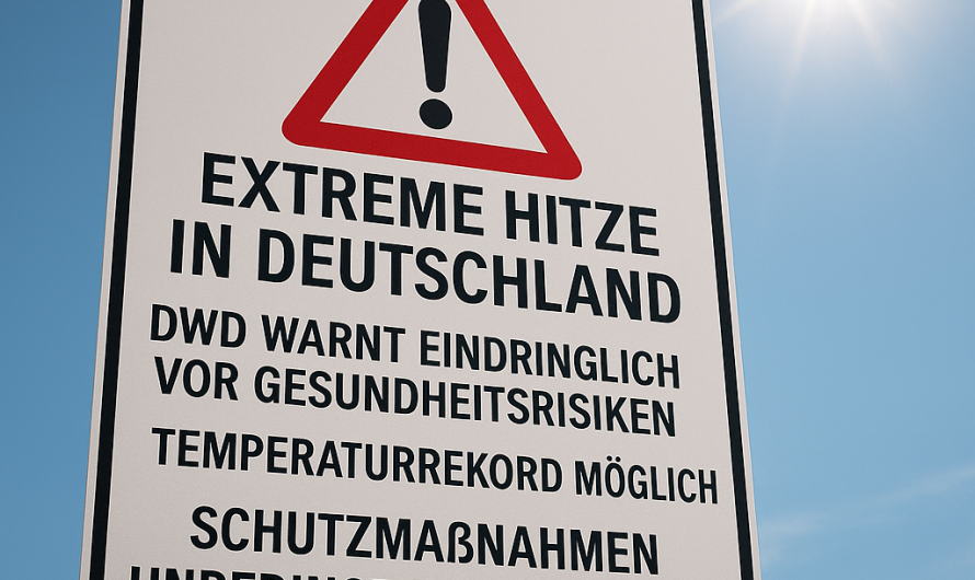 Extreme Hitze in Deutschland: Wetterdienst warnt, Schutzmaßnahmen jetzt nötig