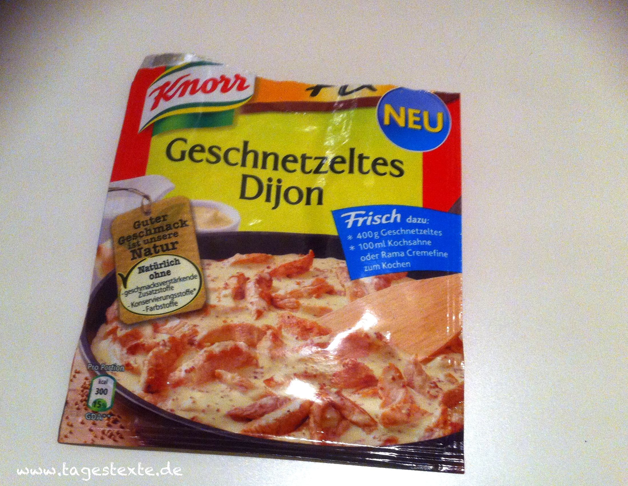 Knorr Fix für Geschnetzeltes Dijon – Schmeckt das?