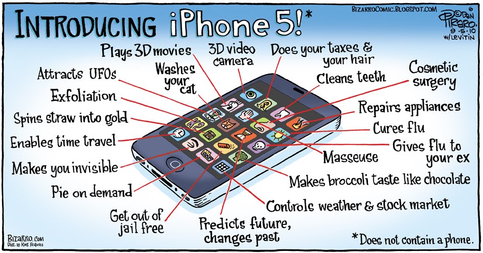Infografik: Was kann das iPhone 5? – Eine nicht ganz ernst gemeinte Übersicht