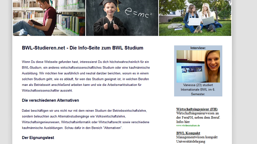 Ein Studium, ein Studium… – Vielleicht BWL?